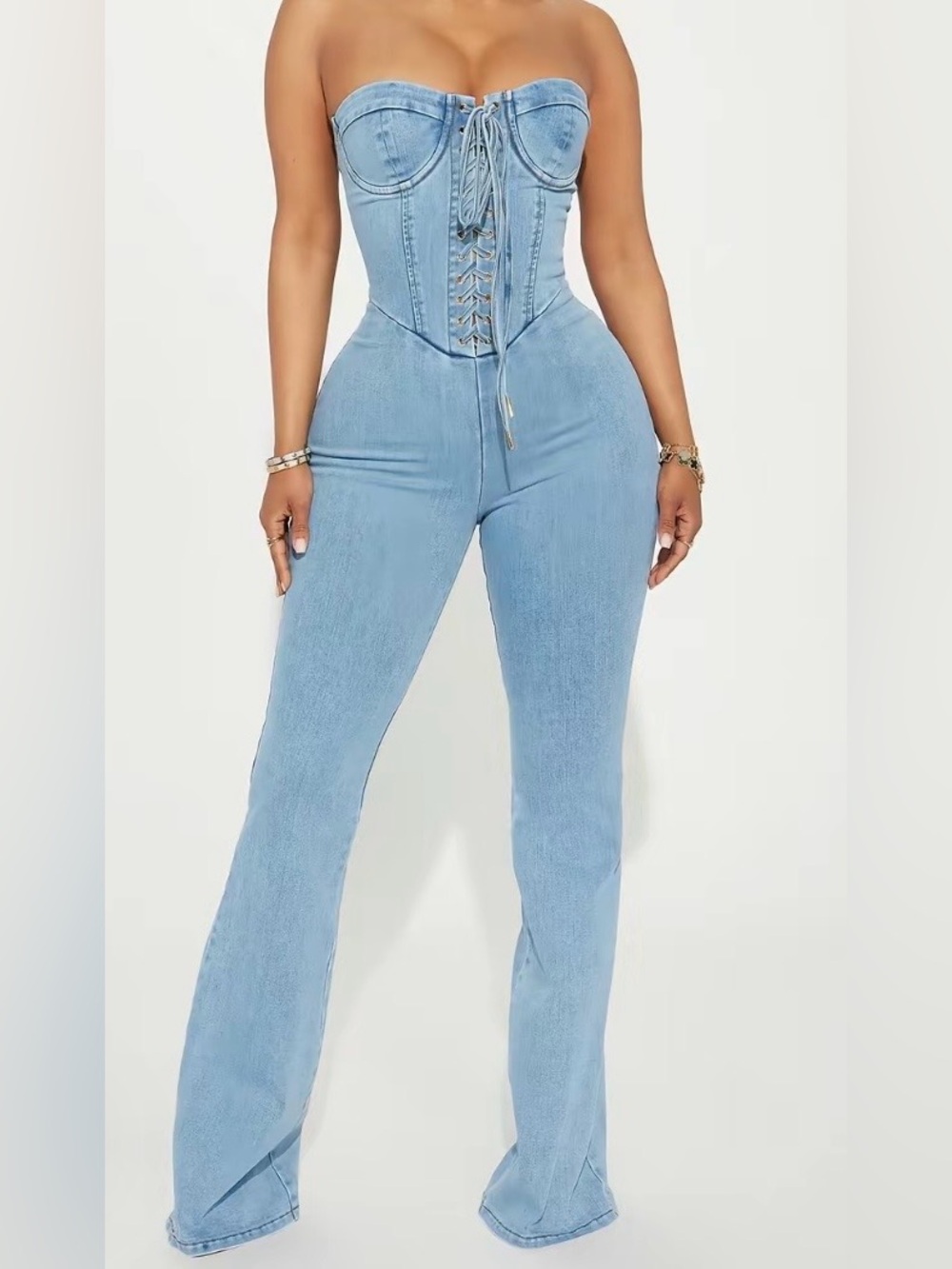 Denim Jumpsuit - Light Wash
